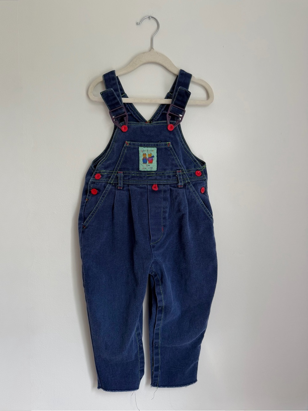 Vintage Bears Club Overalls (Size 24m but generous sizing)